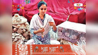 Durga Puja 2022: নাসিমার হাতের ছোঁয়ায় সেজে উঠছে বাবুপাড়া