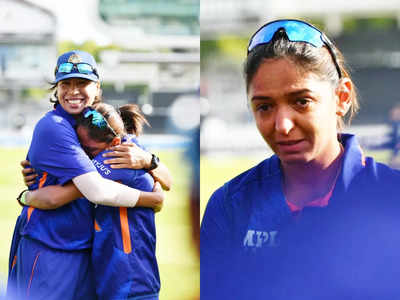 Jhulan Goswami Last Match: আবেগ ধরে রাখতে অক্ষম, বিদায়ী ম্যাচে ঝুলনকে জড়িয়ে কেঁদে ফেললেন হরমনপ্রীত