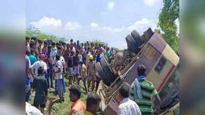 திண்டிவனம் அருகே அரசு பேருந்து கவிழ்ந்து விபத்து!