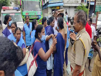 மயிலாடுதுறை அரசு மருத்துவமனை பாதுகாவலர் மீது சரமாரி தாக்குதல்; பணியாளர்கள் சாலையை மறித்து போராட்டம்!