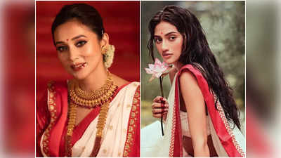 Nusrat Jahan: পুজোর মুুখে সাদা-লাল শাড়িতে মোহময়ী মিমি ও নুসরত, কে কাকে টেক্কা দিলেন?