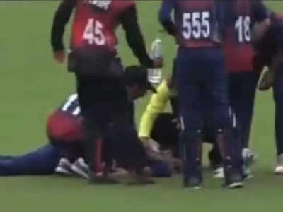 लाइव्ह सामन्यात जमिनीवर पडला अन् पसरली मृत्यूची अफवा, अखेर क्रिकेटपटू ट्विट करत म्हणाला...