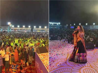 Navratri 2022: પ્રથમ નોરતે ગુજરાતી સિંગર Kinjal Daveએ મુંબઈમાં રેલાવ્યા ગરબાના સૂર 