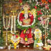 Idol of Devi Durga in a Beautiful Studio Background