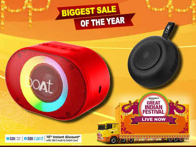 Amazon Diwali Sale 2022 : सेल में 1000 रुपये के अंदर पाएं ये boAt Speakers, धमाकेदार है इनकी साउंड क्वालिटी