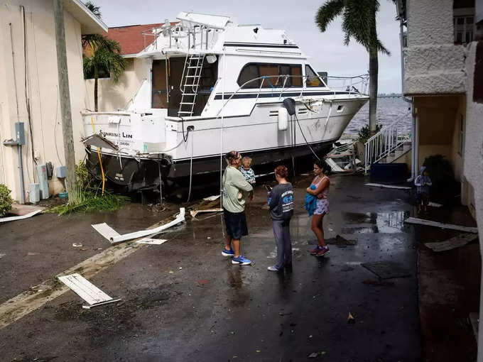 Hurricane Ian destruction in southwestern Florida.