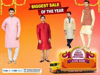 Amazon Diwali Sale : दीपावली पर पहनने के लिए बेस्ट रहेंगे ये Kurta Pajama Set, मिलेगा पर्फेक्ट लुक