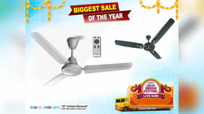 इन 4 स्टार रेटिंग वाले Ceiling Fan को धड़ल्ले से खरीद रहे हैं लोग, ग्रेट इंडियन फेस्टिवल सेल में मिल रही है बंपर छूट