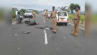 சின்னமனூர் அருகே காரும் பைக்கும் நேருக்கு நேர் மோதல் - சம்பவ இடத்தில் இருவர் பலி