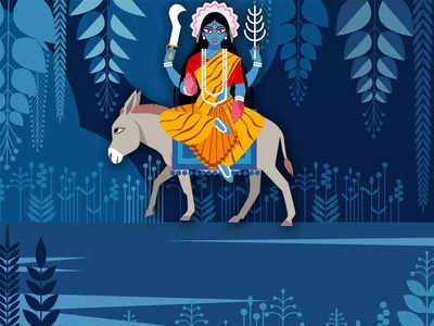 Navratri 7th day Devi Kalratri puja vidhi mantra katha नवरात्रि का आज सातवां दिन, क्यों कहलाती हैं मां कालरात्रि शुभंकरी