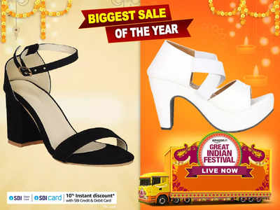 महिलाओं के पहनने के लिए बेस्ट हैं ट्रेंडी Heel Sandals, डिस्काउंट के बाद कीमत है ₹500 से भी कम