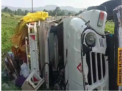 भीषण! देवीचा नवस फेडण्यासाठी जाताना नांदेडमध्ये पिकअप पलटला; २८ जण जखमी; १९ अतिगंभीर