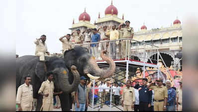 ಮೈಸೂರು ಅರಮನೆಯಲ್ಲಿ ಜಂಬೂಸವಾರಿ ರಿಹರ್ಸಲ್..! ಐತಿಹಾಸಿಕ ಕ್ಷಣಕ್ಕೆ ಮೂರೇ ದಿನಗಳು ಬಾಕಿ