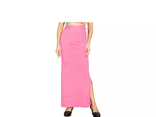 GRECIILOOKS Microfiber Saree Shapewear Petticoat for Women, Cotton