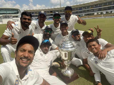Irani Trophy: ಸೌರಾಷ್ಟ್ರ ವಿರುದ್ಧ ಗೆದ್ದು ಇರಾನಿ ಟ್ರೋಫಿ ಮುಡಿಗೇರಿಸಿಕೊಂಡ ರೆಸ್ಟ್‌ ಆಫ್ ಇಂಡಿಯಾ!