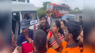 VIDEO : महिला शिवसैनिकांनी शिंदे गटाच्या कार्यकर्त्यांना भर रस्त्यात दिला चोप; हातवारे केल्याचा आरोप