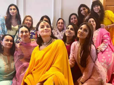 Alia Bhatts baby shower: આલિયા ભટ્ટના સીમંતની વિધિની તસવીરી ઝલક; સાસુ નીતૂ કપૂરનો વટ, પ્રિન્ટેડ કૂર્તામાં રણબીર કપૂરનો સ્ટાઇલિશ લૂક