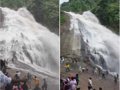 സഞ്ചാരികൾ രക്ഷപെട്ടത് തലനാരിഴയ്ക്ക്, തുഷാര​ഗിരിയിൽ അപ്രതീക്ഷിത മലവെള്ളപ്പാച്ചിൽ