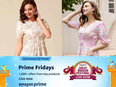 Prime Friday Deals : प्राइम मेंबर्स के लिए खास है ये डील, इन ट्रेंडी A Line Dress पर पाएं 86% तक की छूट