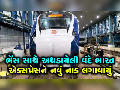 ભેંસો સાથે અથડાયેલી વંદે ભારતનું મુંબઈમાં થયું રિપેરિંગ