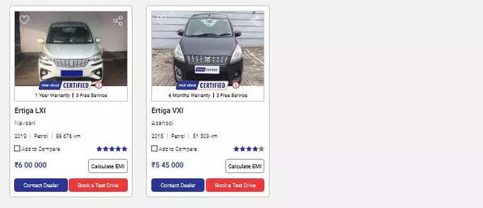 Maruti Suzuki Ertiga Second Hand Cars