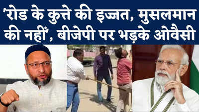 Asaduddin Owaisi News: मुस्लिम शख्स की पिटाई पर भड़के ओवैसी, बोले- रोड के कुत्ते की इज्जत, मुसलमान की नहीं