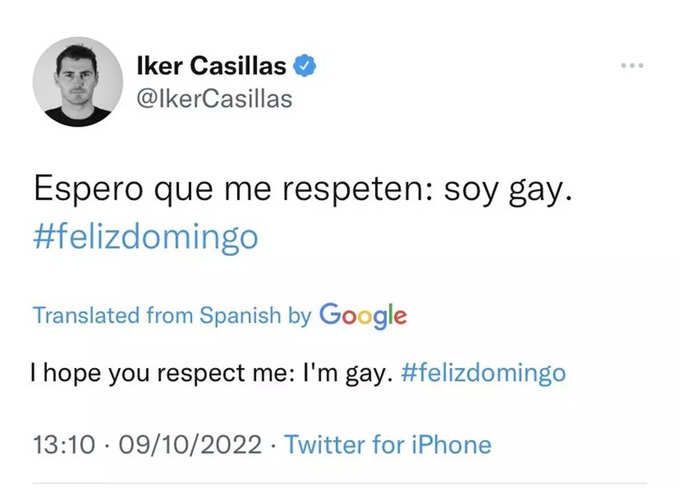 Casillas Tweet
