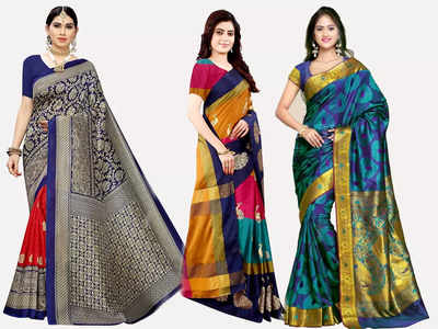 मात्र 500 रुपये के अंदर मिल रही है लेटेस्ट डिजाइन की ये Silk Sarees, आज ही ऑर्डर करें Amazon Sale से 