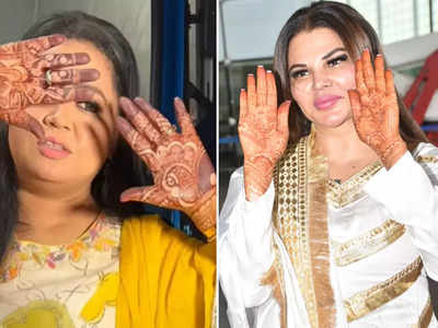 Karwa Chauth Mehndi: भारती, देबिना, राखी सावंत... करवा चौथ पर TV एक्ट्रेसेस ने लगाई पिया के नाम की मेहंदी