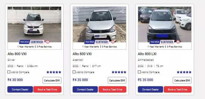 Maruti Suzuki Alto Certified Used Car