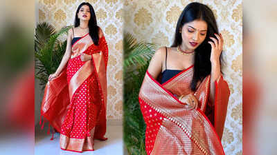 दिवाली पर इन Red Saree में आप दिखेंगी सबसे खूबसूरत, मिल रहा है साल का सबसे बेहतरीन ऑफर