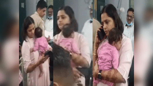 घायल मां का होता रहा इलाज, सिटी मैजिस्ट्रेट मीनू राणा के सीने से चिपकी रही मासूम बच्ची, वायरल हो रहा वीडियो