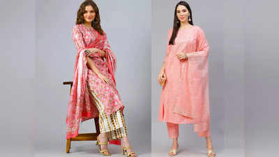 खूबसूरत प्रिंटेड और एंब्रॉयडरी वर्क वाले हैं ये Pink Salwar Suit, ऑकेजनल और कैजुअल वेयर के लिए हैं बेस्ट