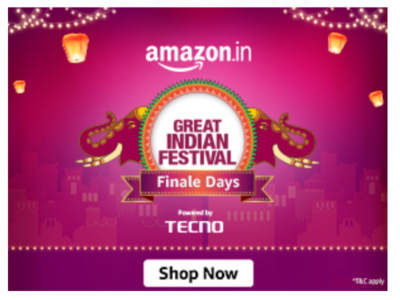 Amazon ग्रेट इंडियन फेस्टिव्हलने रोमांचक ऑफर्ससह Finale Days चे अनावरण केले