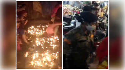 Diwali 2022 : मंदिरों में दीया रोशन करने वालों की भीड़, सड़क पर मुस्तैद महिला पुलिस, जानिए आरा की बड़ी खबरें