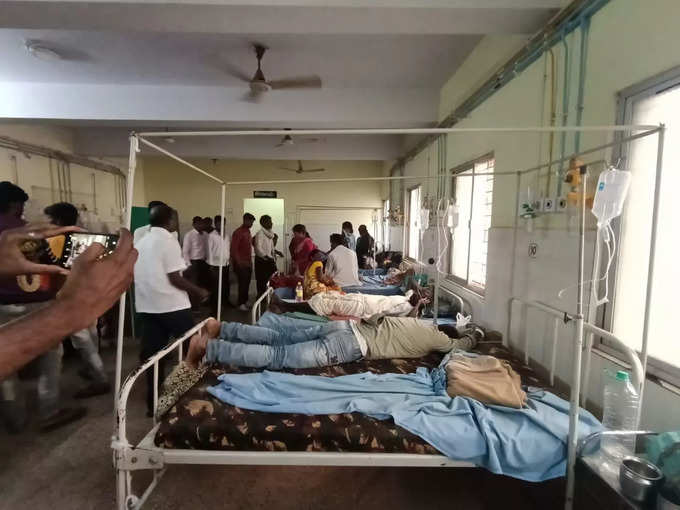 Ill patients in Ramadurga hospitals