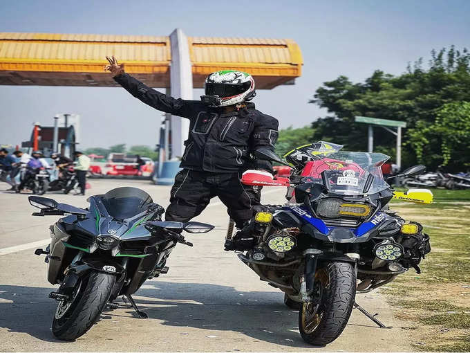 Jatt Prabhjot Accident Kawasaki Ninja h2 Bike Pose