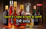 Desi Daru Rate: बोतल ₹10 महंगी, हाफ और पव्‍वा के दाम भी बढ़े... दिल्‍ली में देसी शराब के नए रेट