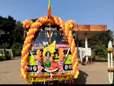 Rajyotsava Special Bus: ಸಾರಿಗೆ ಸಿಬ್ಬಂದಿ ಕನ್ನಡ ಪ್ರೀತಿ, ಕನ್ನಡಮಯವಾದ ಸಾರಿಗೆ ಬಸ್