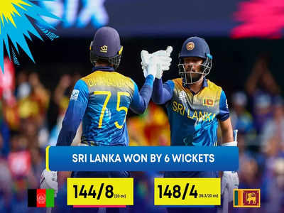 T20 World Cup: श्रीलंकाई क्रिकेट टीम की बड़ी जीत, अफगानिस्तान टूर्नामेंट से बाहर