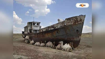Aral Sea: সাগর শুকিয়ে খাঁ খাঁ করছে মরুভূমি, এক ফোঁটা জলের জন্য হাহাকার