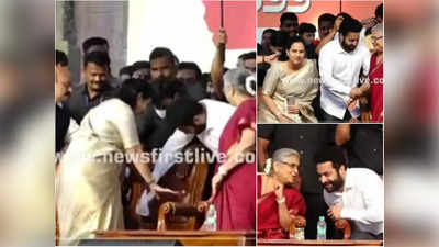 Jr NTR సింప్లిసిటీ.. కర్ణాటకలో కుర్చీని తుడిచి మరీ కూర్చోబెట్టారు 