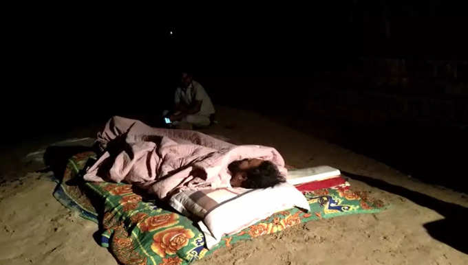 ramulu sleeping beside river