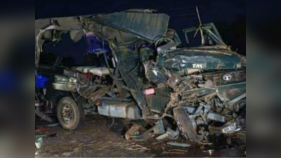 BSFच्या वाहनाची आणि ट्रकची जोरदार धडक; भीषण अपघातात २ जवानांचा जागीच मृत्यू