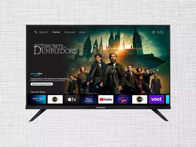 ​Westinghouse 106 cm (43 inches) Full HD Smart Certified Android LED TV WH43SP99 (Black)