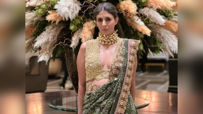 अमिताभ बच्चन की बेटी ने हद हॉट ब्लाउज पहन ढाया कहर, डिजाइनर के पेज पर लगी तारीफों की झड़ी