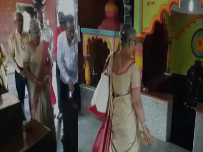 Sudha Murthy: संभाजी भिडेंना भेटल्यानंतर सुधा मूर्ती कोकणात, दुर्गामातेला घातलं गाऱ्हाणं