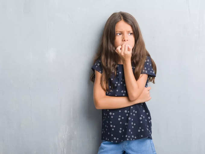 Kid Biting Nails