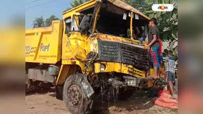 Kolaghat Road Accident : কোলাঘাটে জাতীয় সড়কে ভয়াবহ দুর্ঘটনা, উলটে গেল পর পর ৩টি গাড়ি