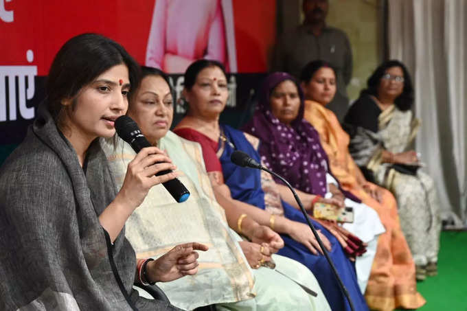 Dimple Yadav in Mainpuri Byelection